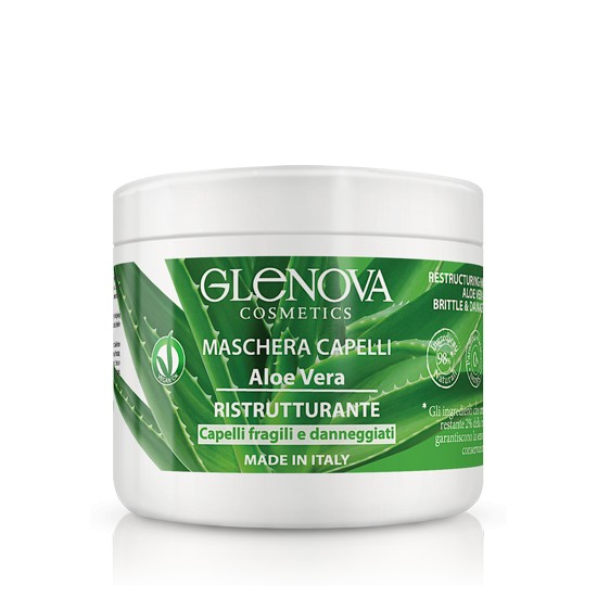 Glenova Maschera Capelli Aloe Vera Ristrutturante 500 ml