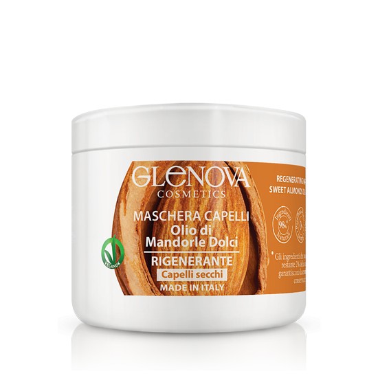 Glenova Maschera Capelli Olio di Mandorle Dolci Rigenerante 500 ml