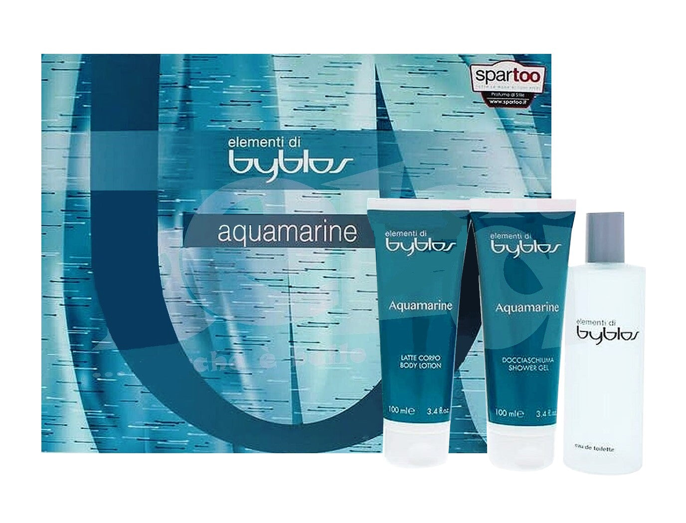 Byblos Elementi Conf. Aquamarine Edt + Doccia + C. Corpo