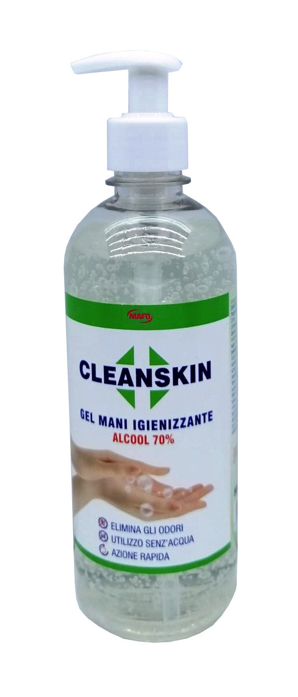 Igienizzante Mani Gel 70 % di Alcool Mafo Cleanskin 500 ml.