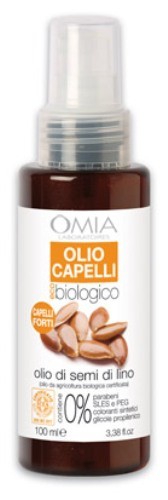 Omia Olio Capelli Forti eco biologico SEMI di LINO 100 ml