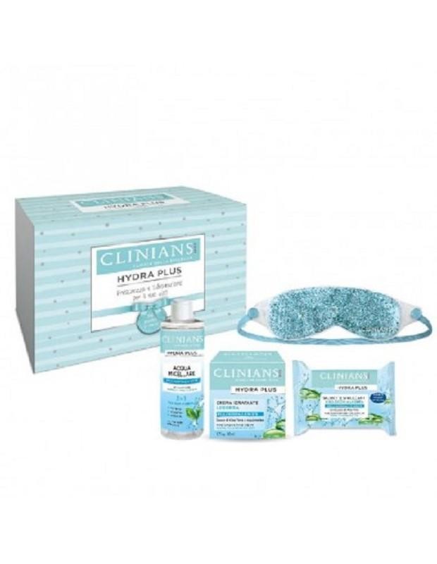 Clinians Hydra Plus Cofanetto Crema Idratante & Salviette Strucc. & Acq. Micellare