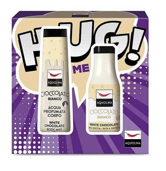 Aquolina Conf. Hug Me! Bagno Doccia 125 ml + Acqua Corpo 150 ml Cioccolato Bianco