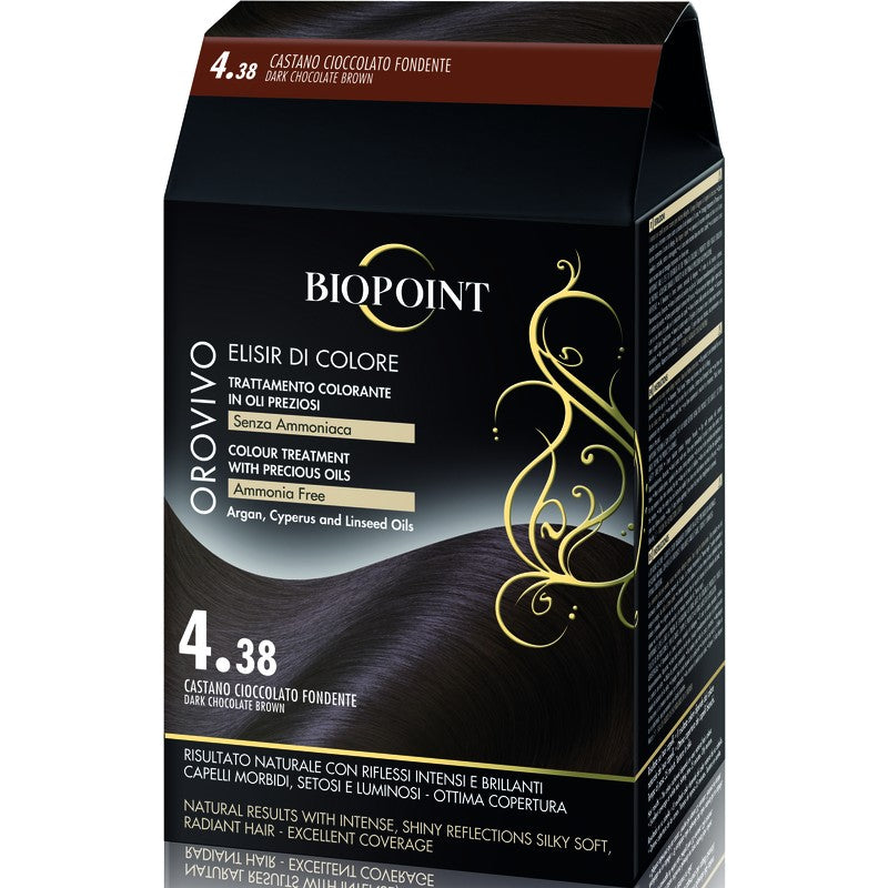 Biopoint Orovivo Elisir Di Colore 4.38 Castano Cioccolato Fondente