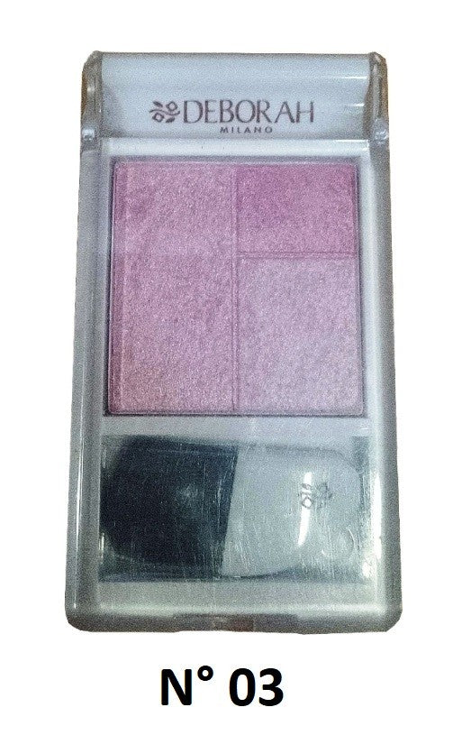 DEBORAH D - Blush 3 In 1 Fard + Bonne Mine + Illuminante N° 03 Fuxia Idol