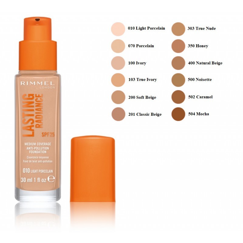 Rimmel Lasting Radiance fondotinta N° 200 Soft Beige
