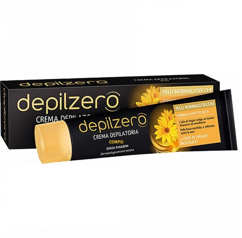 Depilzero Crema Depilatoria Corpo Con Olio Di Argan Bio Senza Parabeni 150 ml