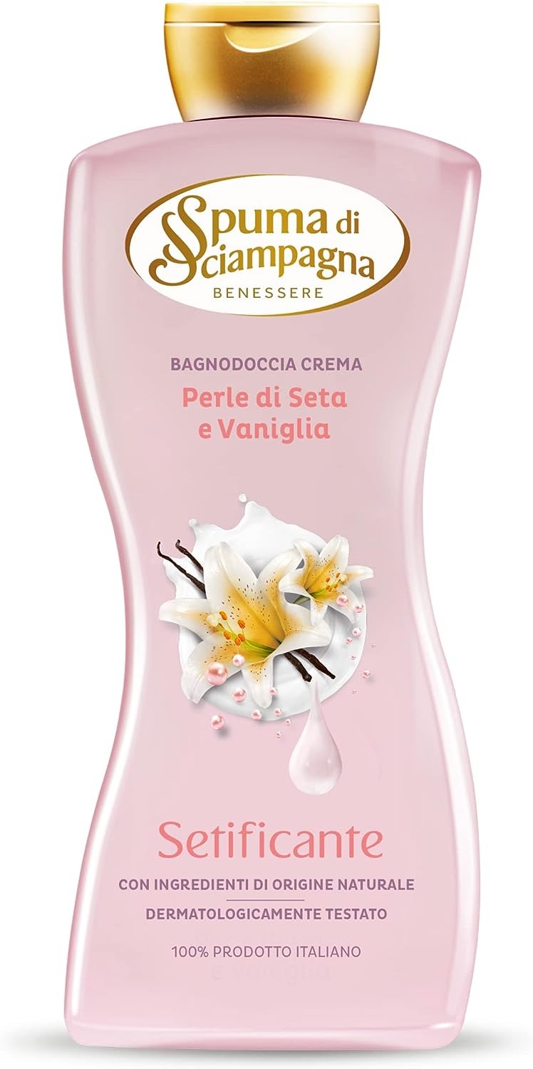 Spuma Di Sciampagna Bagnodoccia 650 ml. Setificante Seta Vaniglia
