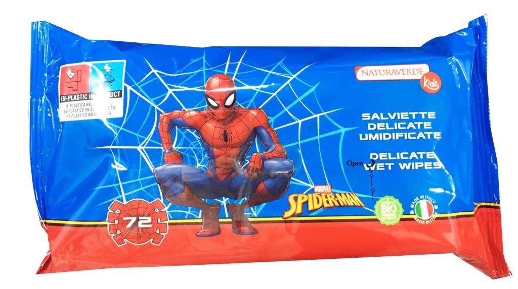 Spider Man Salviettine Imbevute 72 Pz