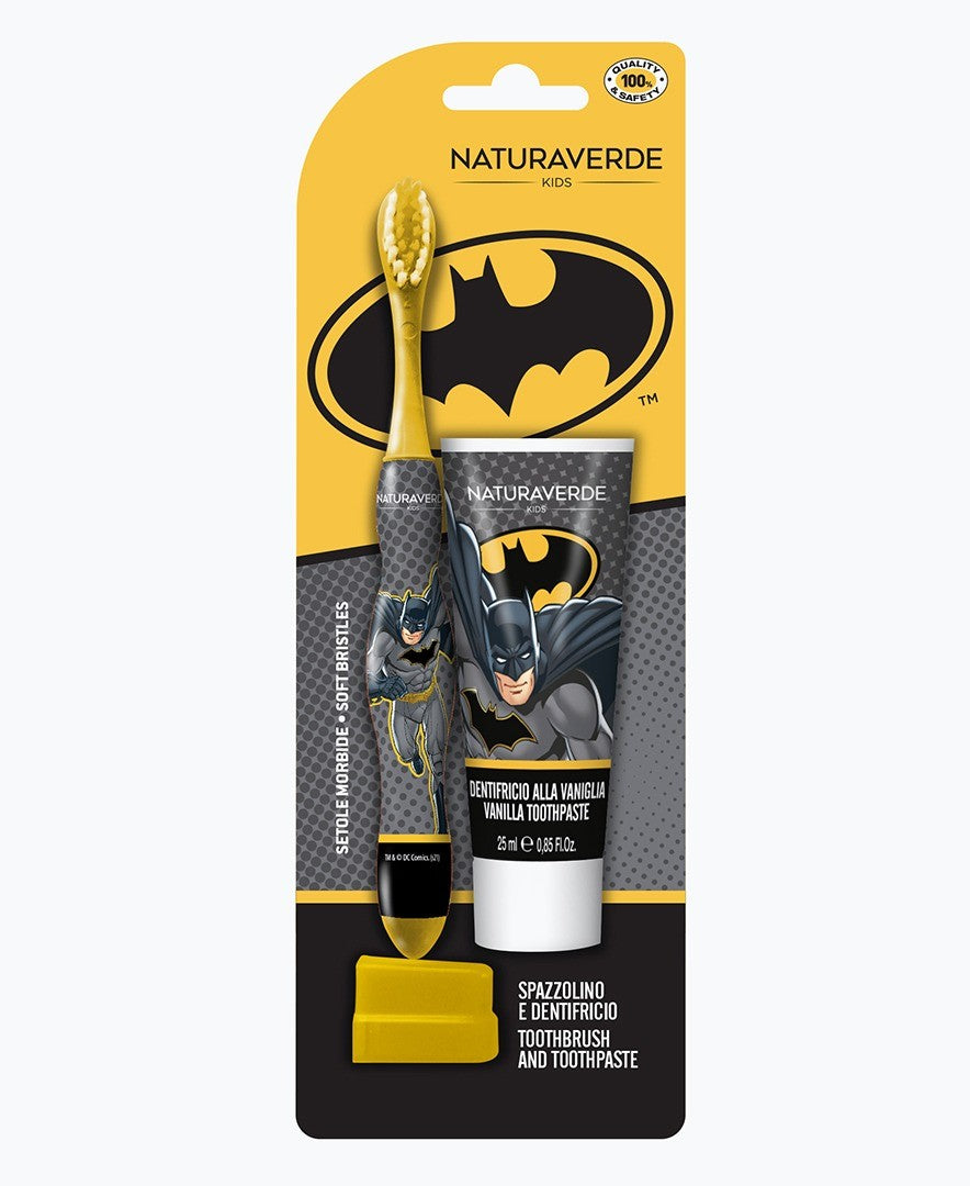 Batman Spazzolino Con Cappuccio + Dentrificio 25 ml