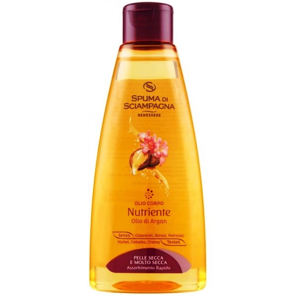 Spuma Di Sciampagna Olio Corpo Argan 150 ml. Pelle Secca
