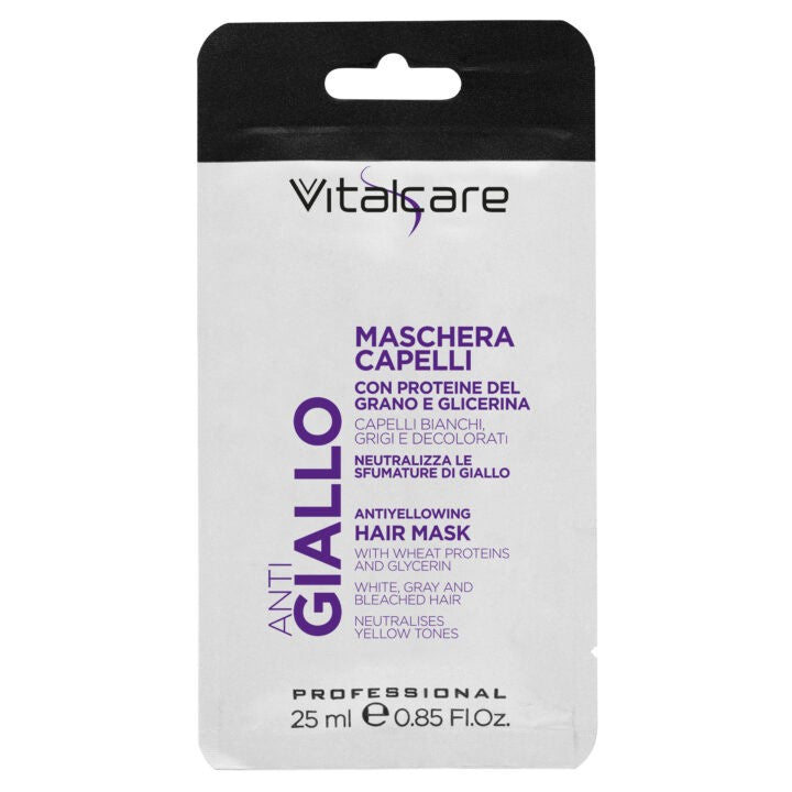 Vitalcare Maschera Capelli Professionale Anti Giallo 25 ml.