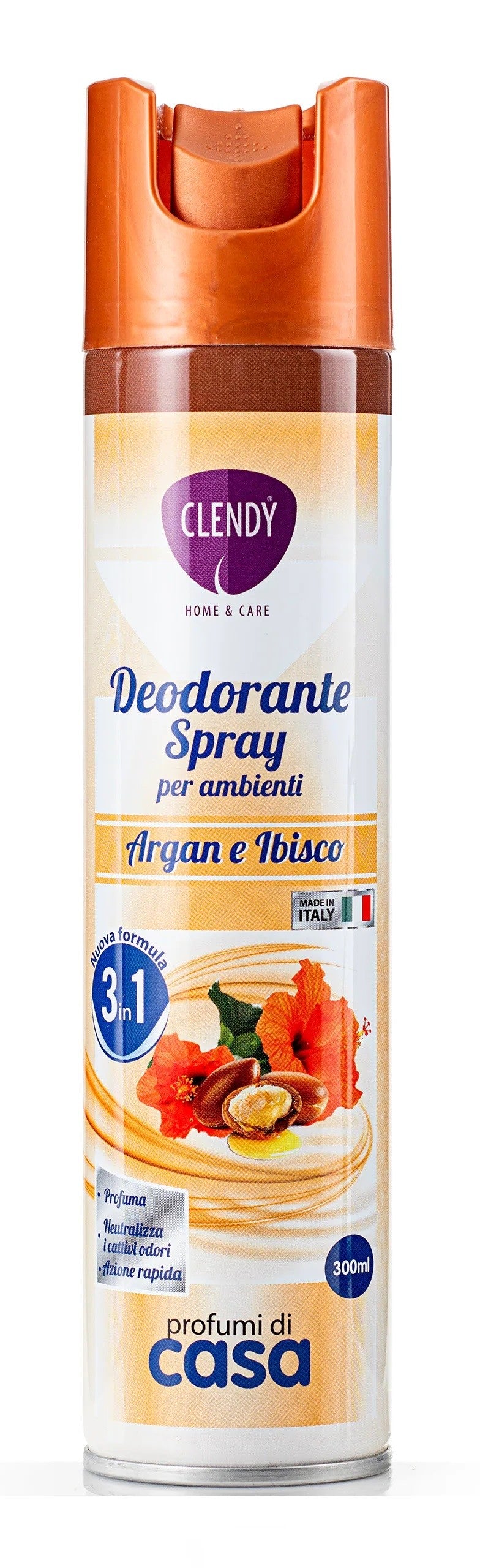 Clendy Deodorante Spray Ambiente Argan e Ibisco 300 ml