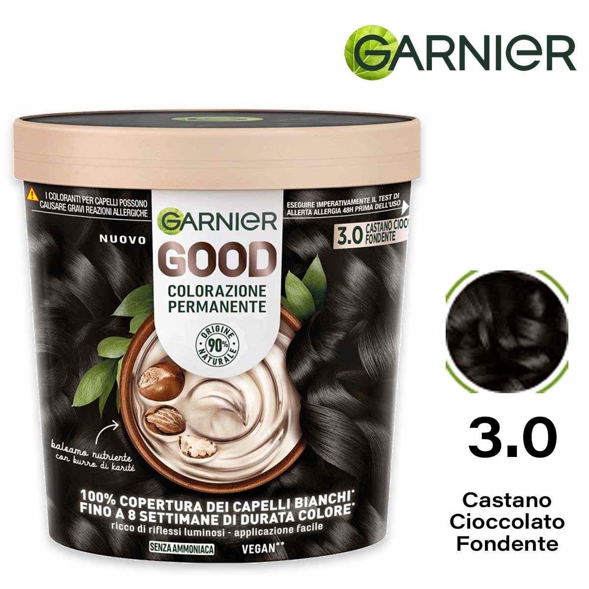 Garnier Good Colorazione Permanente n. 3.0 Castano Cioccolato Fondente