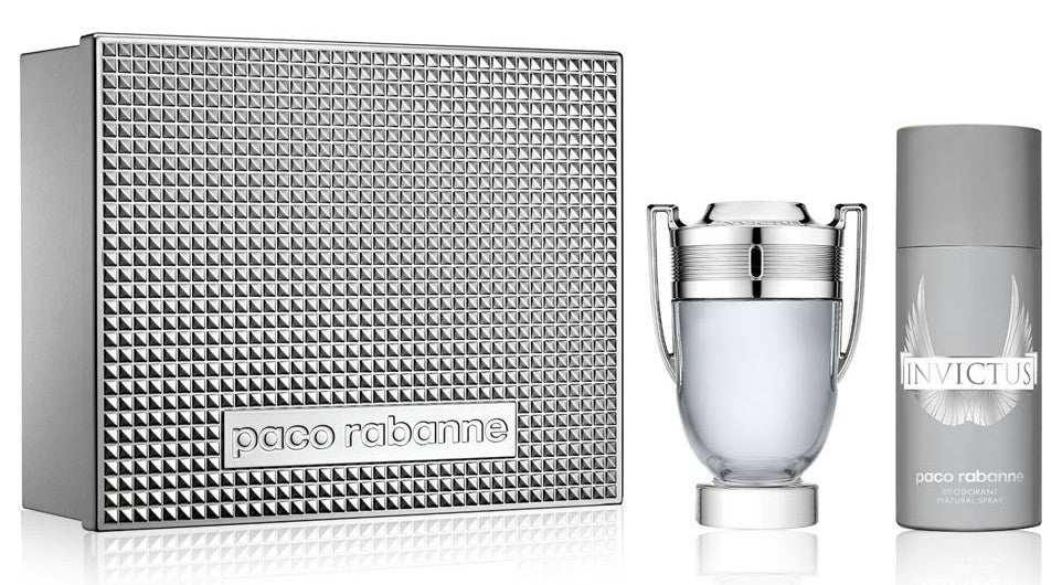 Paco rabanne invictus edt 100 ml & deo spray 150 ml Cofanetto