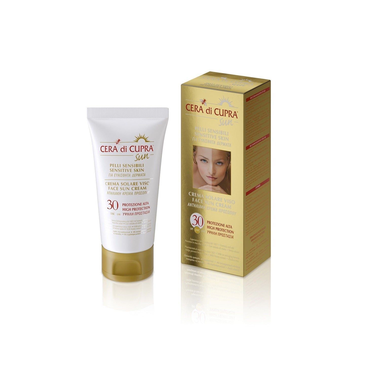 CERA di CUPRA Crema Solare fp-30-Viso 75 ml.