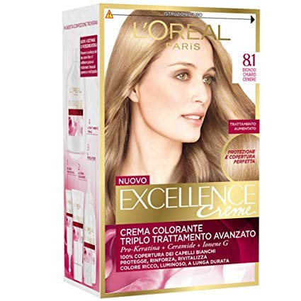 Excellence Crema Colorante 8.1 Biondo Chiaro Cenere