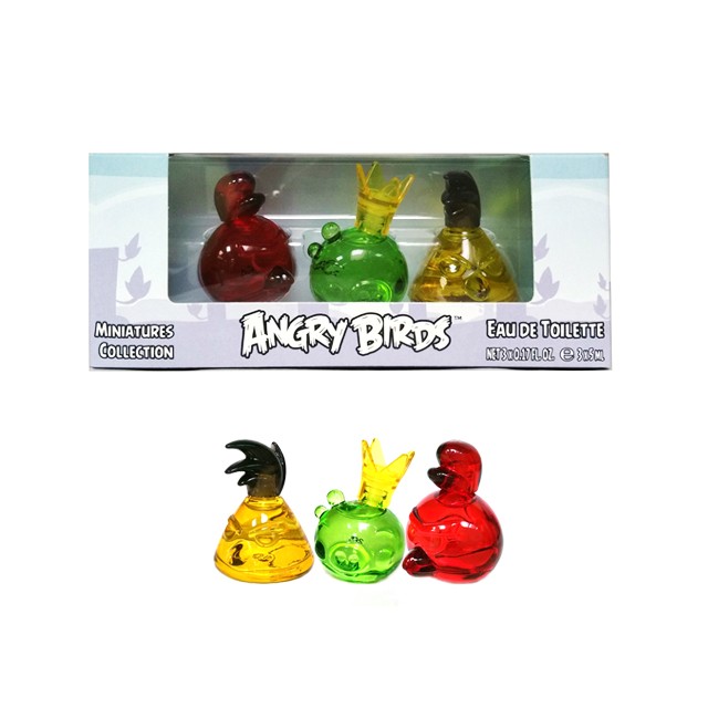Angry Birds Tre Miniature edt.5 ml. Cofanetto