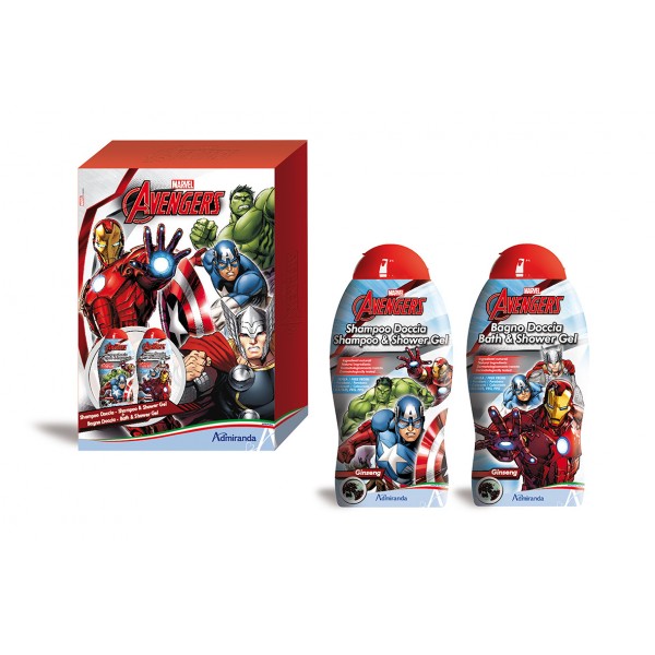 Avengers 2 bagno shampoo baby da 300 ml. Cofanetto