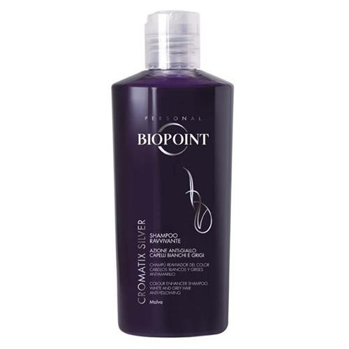 Biopoint Shampoo Per Capelli Ravvivante Colore Cromatix Per Capelli Bianchi, Grigi O Brizzolati 200 ml.