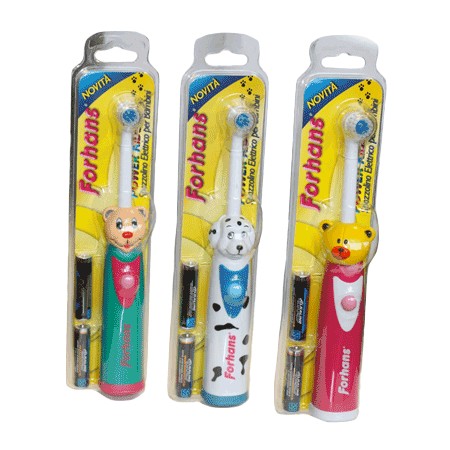 Forhans Power Kids Spazzolino Elettrico Azzurro