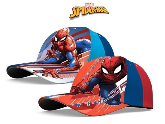 Spider Man Cappello Visiera Azzurro