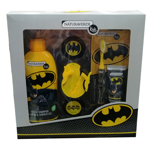 Batman Conf. Doccia Shampoo 250 ml + Dentifricio 25 ml + Spazzolino + Bracciale
