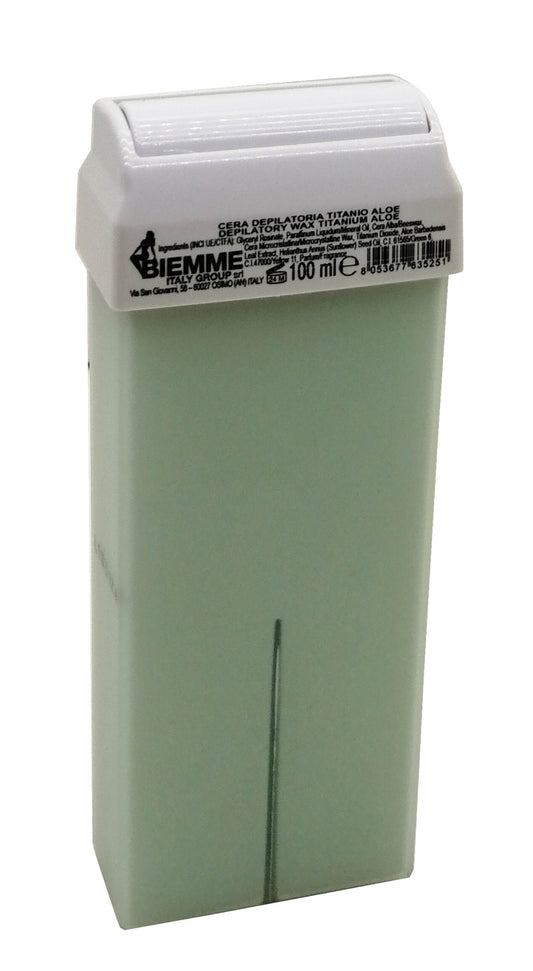 Biemme Cera Depilatoria Stecca 100 ml Titanio Aloe