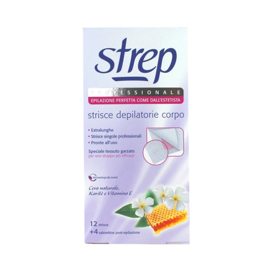 Strep Professionale 12 Strisce + 4 Salviettine