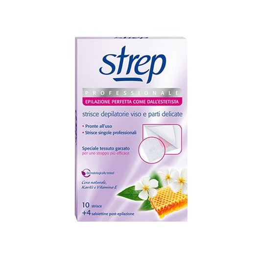 Strep Professionale 10 Strisce + 4 Salviettine