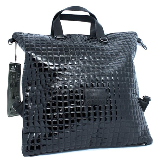 Borsa Multiuso Shopper - Zaino Con  Lato In ecopelle e l'altro In PU Lucido cod.61997