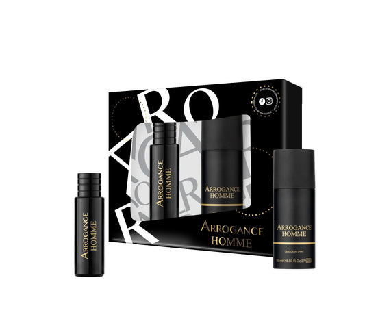 Arrogance Homme Conf. Edt 30 ml. + Deodorante 150 Ml.