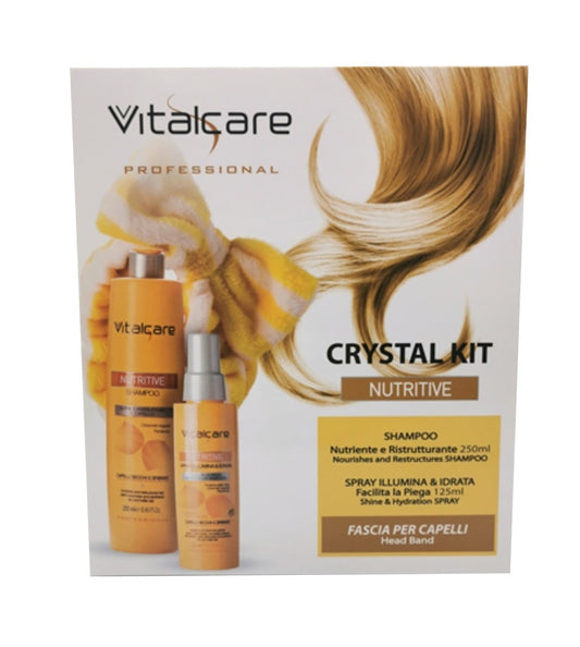 Vitalcare Crystal Kit Nutritive Shampoo + spray piega