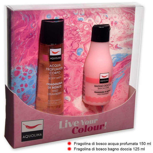 Aquolina Conf. bagno Doccia 125 ml + Acqua Corpo 150 ml Fragolina di Bosco