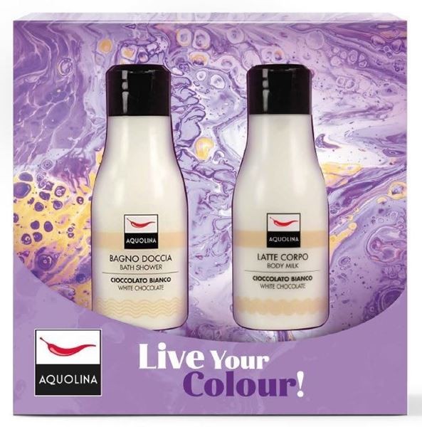 Aquolina Conf. Bagno Doccia 125 ml + Latte Corpo 125 ml Cioccolato Bianco