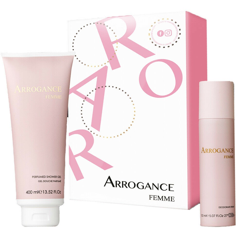 Arrogance Femma Cofanetto  Gel Doccia 400 ml + DEO SPRAY 150 ML