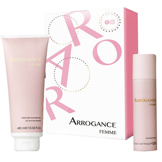 Arrogance Femma Cofanetto  Gel Doccia 400 ml + DEO SPRAY 150 ML