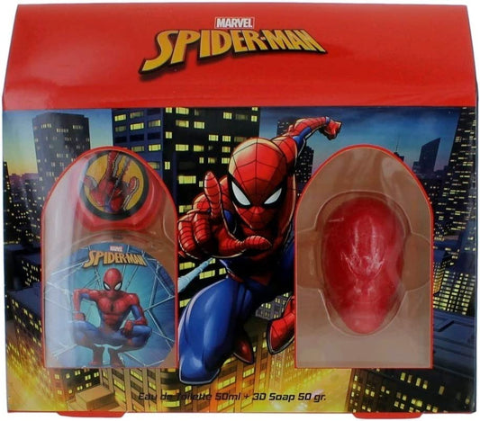 Spider Man Conf. Doccia + Sapone + Campanello Bici