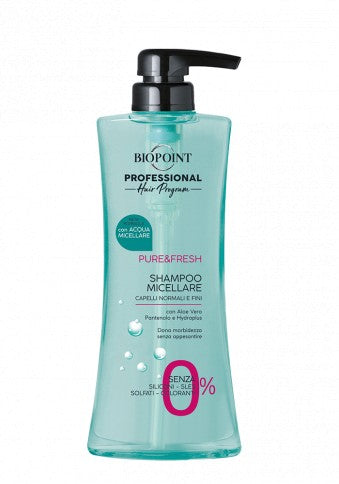 Biopoint Professional Shampoo Micellare Pure & Fresh Capelli Normali e Fini 400 ml. C-pompetta