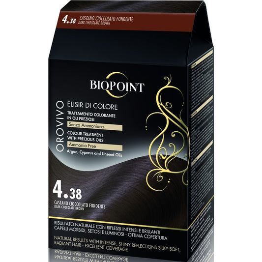 Biopoint Orovivo Elisir Di Colore 4.38 Castano Cioccolato Fondente