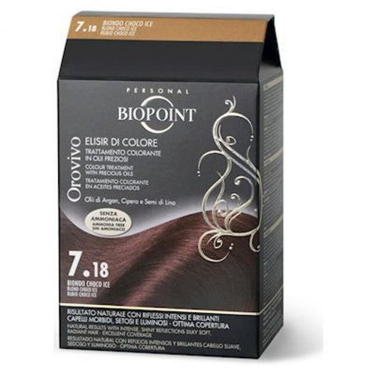 Biopoint Orovivo Elisir Di Colore 7.18 Biondo Choco Ice