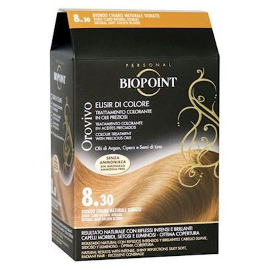 Biopoint Orovivo Elisir Di Colore 8.30 Biondo Chiaro Naturale Dorato