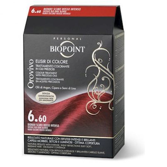 Biopoint Orovivo Elisir Di Colore 6.60 Biondo Scuro Rosso Intenso