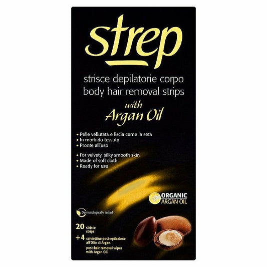 Strep 20 Strisce + 4 Salviettine Argan