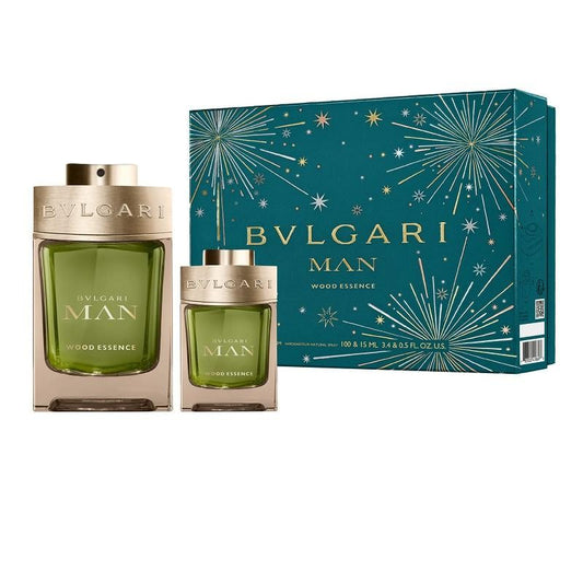 Bulgari Man Wood Essence Parfum 100 ml. &  Mini 15 ml. Spray Cofanetto