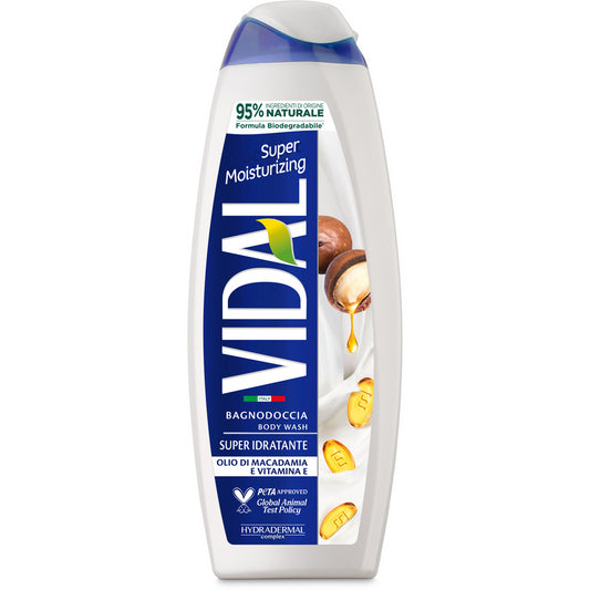 Vidal Bagnodoccia 500 ml. Super Idratante Olio Macadamia