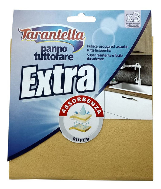 Tarantella Panno Tuttofare Tris Super assorbenza 38X38