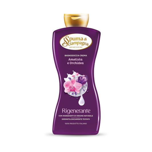 Spuma Di Sciampagna Bagnodoccia 650 ml. Rigenerante Ametista Orchidea