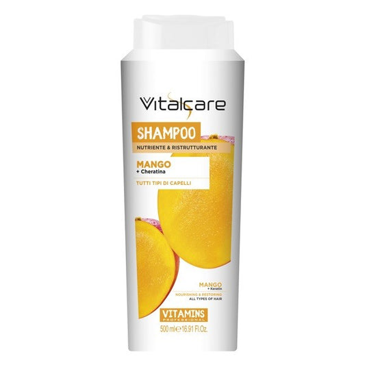 Vitalcare Shampoo Professionale Mango 500 ml. Nutriente e Ristrutturante