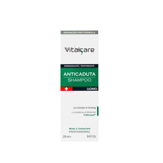 Vitalcare Shampoo Professionale Anticaduta Uomo 250 ml. Energizzante Rinforzante